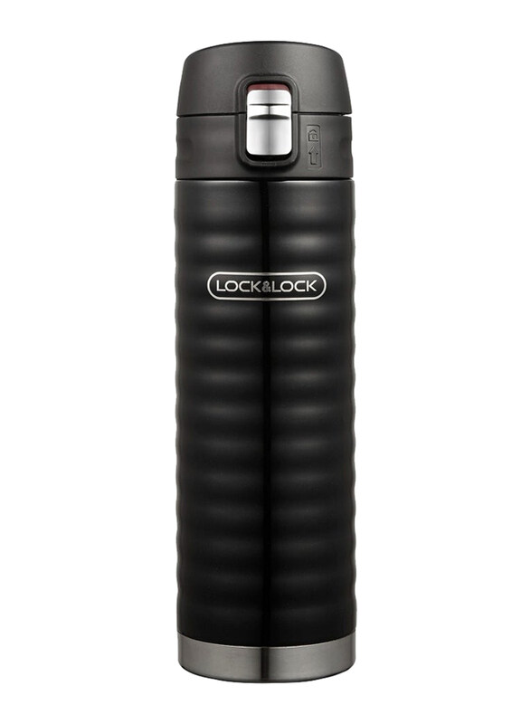 

Lock & Lock Wave One Touch Tumbler, 450ml, Black