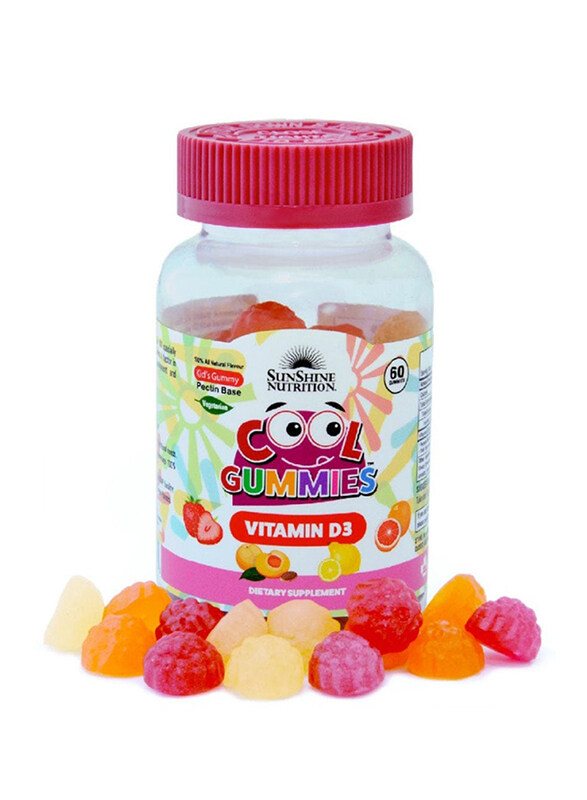 

Sunshine Nutrition Cool Vitamin D3 Dietary Supplement, 60 Gummies