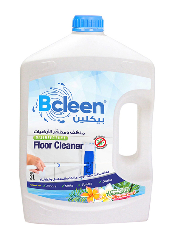 Bcleen Hawaiian Blossoms Scent Antibacterial Disinfectant Floor Cleaner, 3 Litres