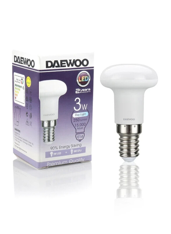 

Daewoo E14 3W LED Bulb, DL140, Warm White