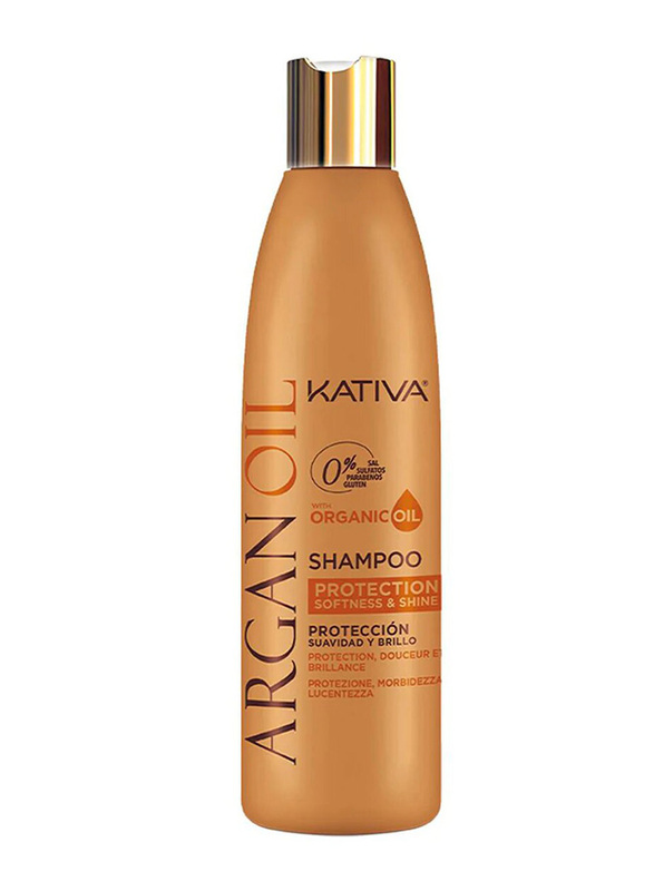 Kativa Argan Organic Oil Shampoo for All Hair Types, 250ml
