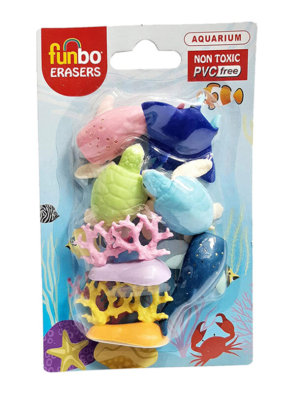 

Funbo 3D Aquarium Eraser in Blister Pack, Multicolour