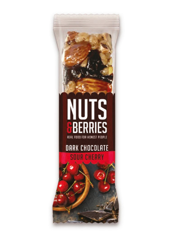 Nuts & Berries Org Sour Cherry Dark Chocolate, 40g