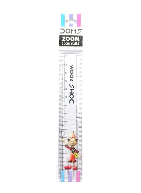 Doms 15cm Zoom Ruler, Clear