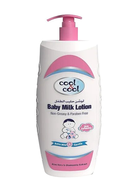 Cool & Cool 1L Baby Milk Lotion, White
