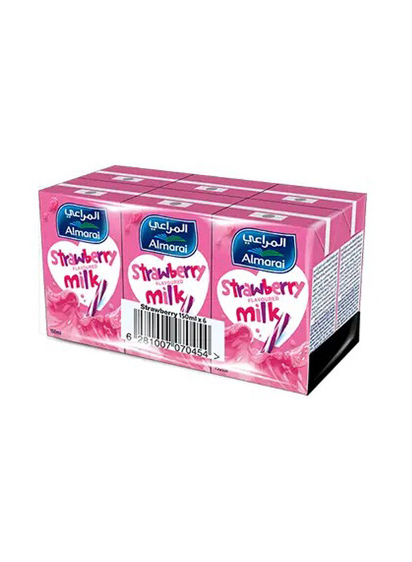 

Almarai Strawberry Flavoured Milk, 6 x 150ml