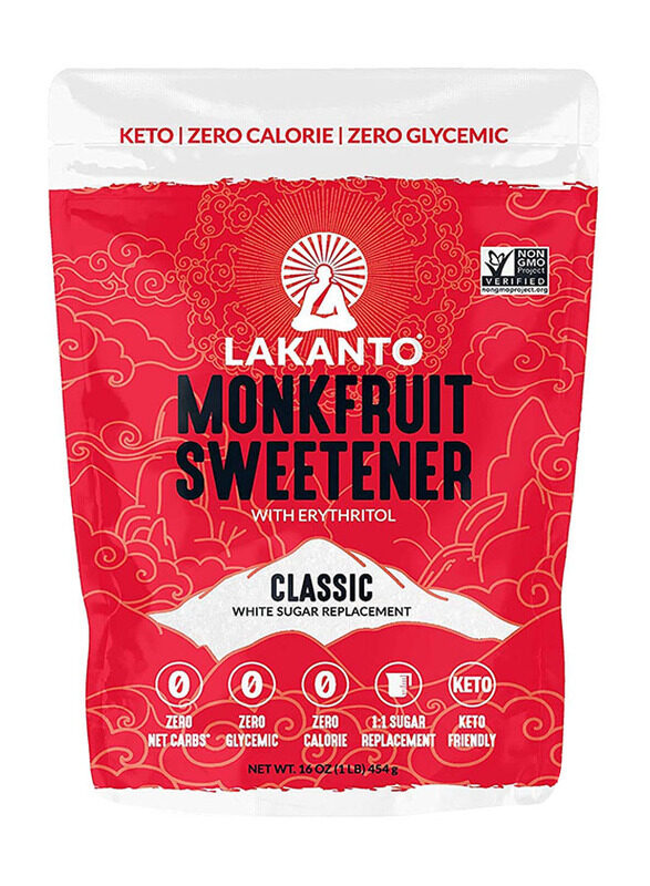 

Lakanto Classic White Monk Fruit Sweetener, 454g