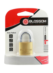 Blossom Brass Pad Lock, Gold/Silver