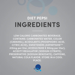 Diet Pepsi Carbonated Soft Drink Mini Cans, 155ml