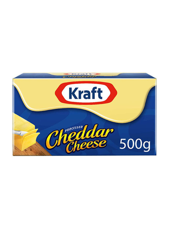 Kraft Processed Cheddar Cheese Block, 500 g