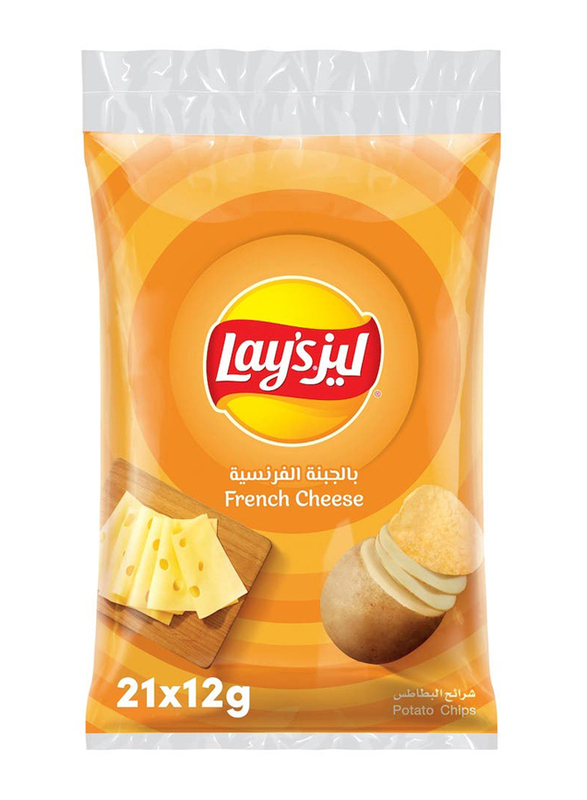 Lay's French Cheese Potato Chips, 21 x 12g