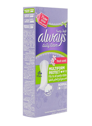 Always Daily Fresh Multiform Protect Normal Liners, 20 Piece