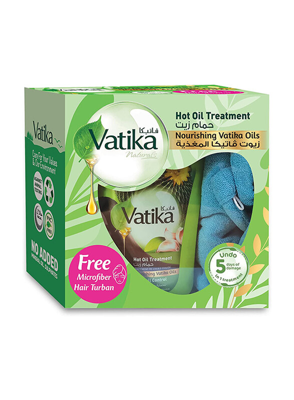 

Vatika Naturals Hammam Zaith Hot Oil Treatment with Towel for All Hair Types, 1Kg