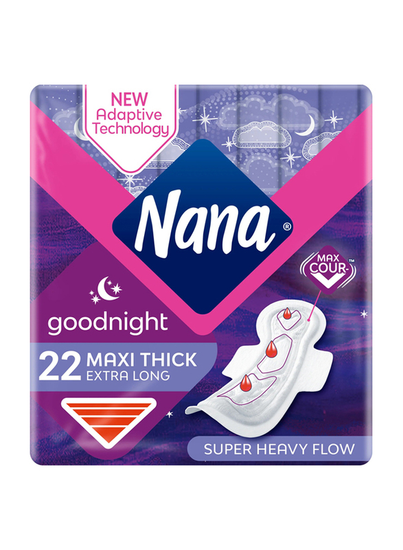 

Nana Maxi Night Wings Pads, 22 Piece