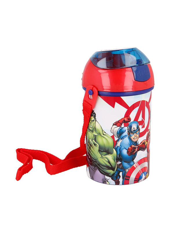 

Stor Avengers Pop Up Canteen Water Bottle, 450ml, Red