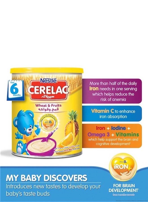 Nestle Cerelac Wheat & Fruits Infant Cereal, 12265782, 1 Kg