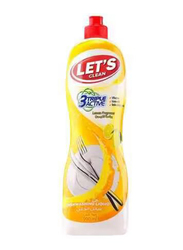Let's Clean 3Triple Active Lemon Flavour Liquid Dishwashing, 900ml