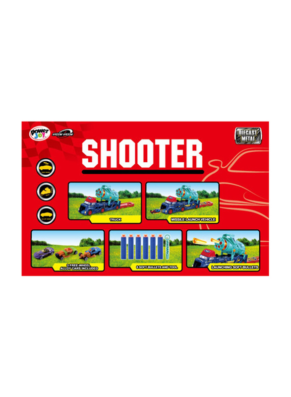 Power Joy Vroom Diecast Shooter Set, Ages 3+