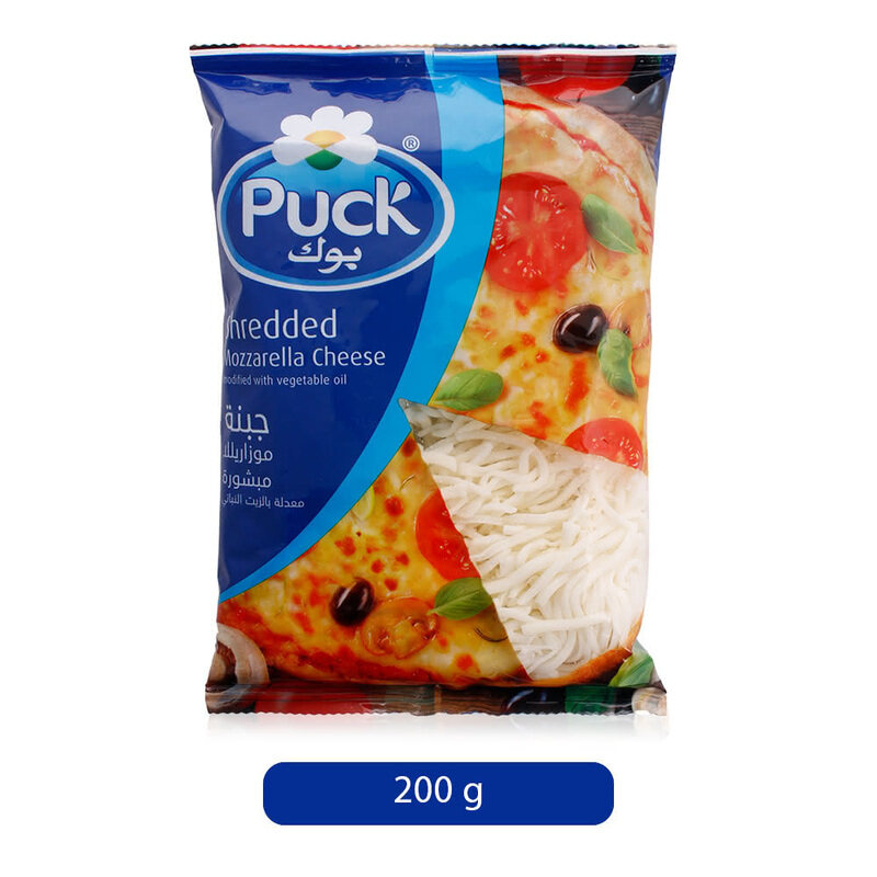 

Puck Shredded Mozzarella Cheese, 200 grams