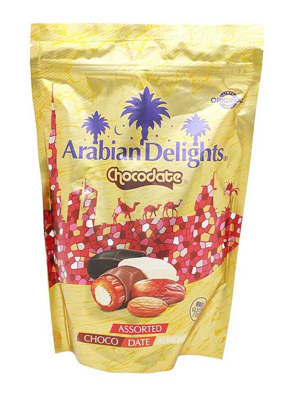 Arabian Delights Assorted Choco Date and Almond Flavour Chocolate, 230g