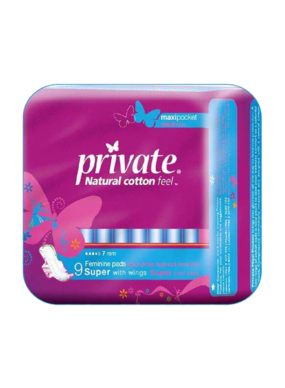 Private Missteen Super 8 Feminine Pads, Intimate Hygiene