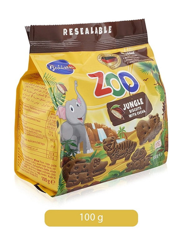 Bahlsen Leibniz Zoo Jungle Cocoa Biscuits, 100g