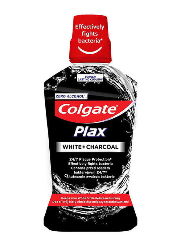 

Colgate Plax White and Charcoal Mouthwash - 500 ml
