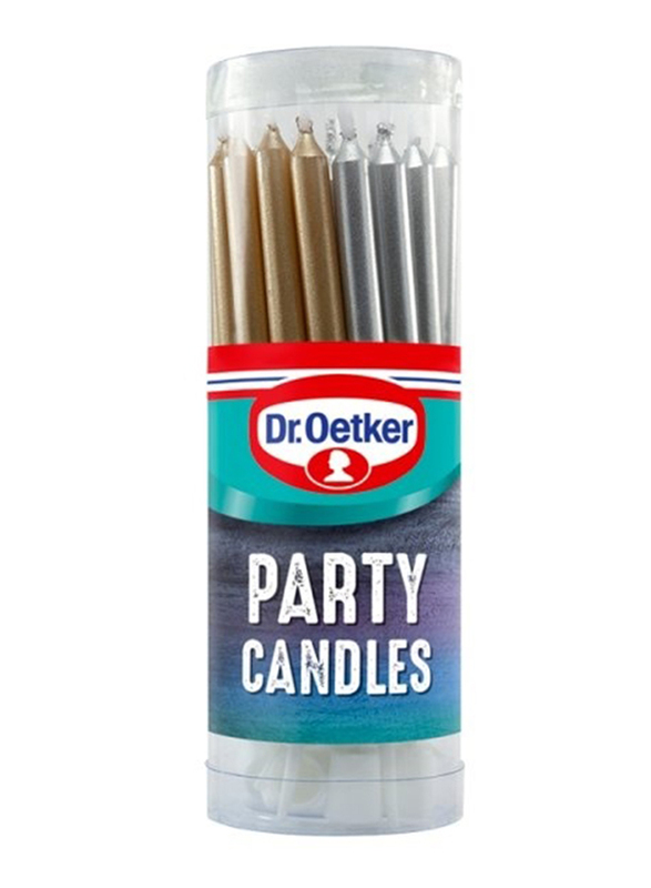 Dr. Oetker 18 Party Candles, Multicolour