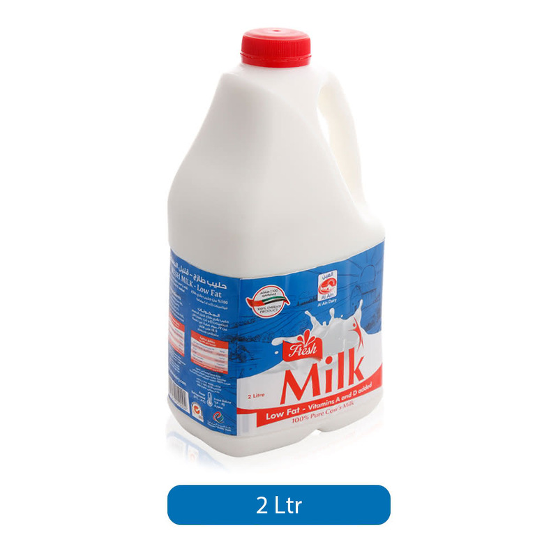 Al Ain Low Fat Fresh Milk, 2 Liters