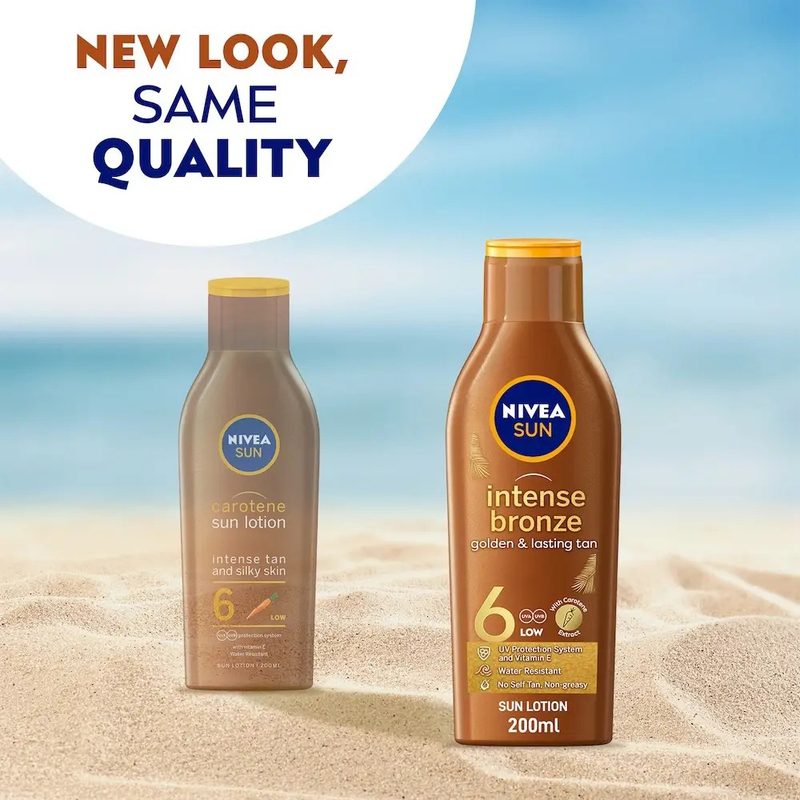 Nivea Sun Tanning Lotion Carotenne Vitamin E SPF 6, 200ml