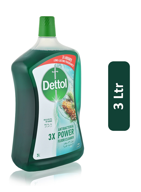 Dettol Power Pine Antibacterial Floor Cleaner, 3 Liters