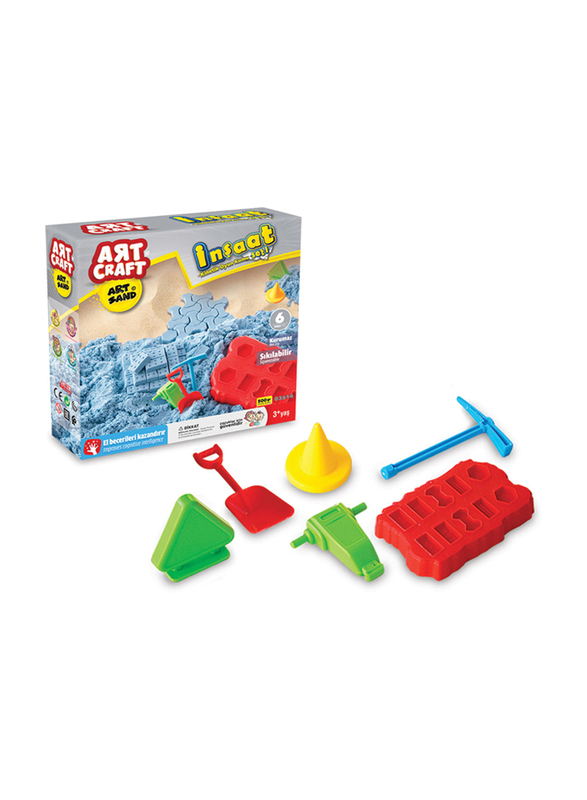 Dede Toys Art Craft 500 gr Build Modelling Play Sand Set, Ages 3+