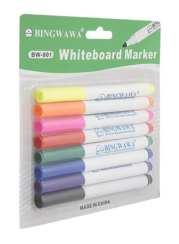 Bingwawa White Board Marker - 8 Pieces