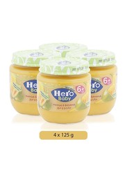 Hero Baby Mango & Banana Baby Food, 6 Months +, 4-Piece x 125g