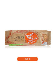 Hunter's Gourmet Brown Rice with Black Sesame Crackers, 100g