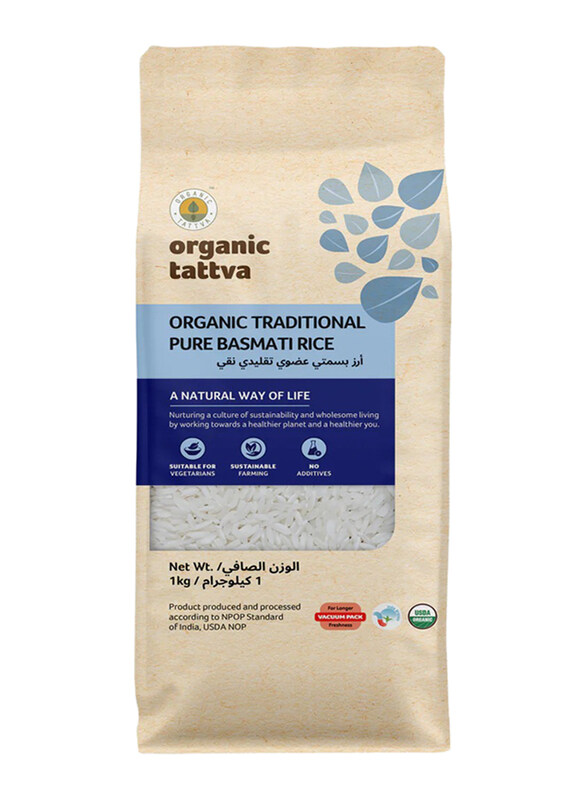 

Organic Tattava Organic Traditional Pure Basmati Rice, 1 Kg