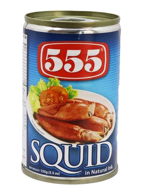 555 Squid In Natural Ink, 155g