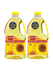 Alokozay Sunflower Oil, 2 x 1.5 Liters