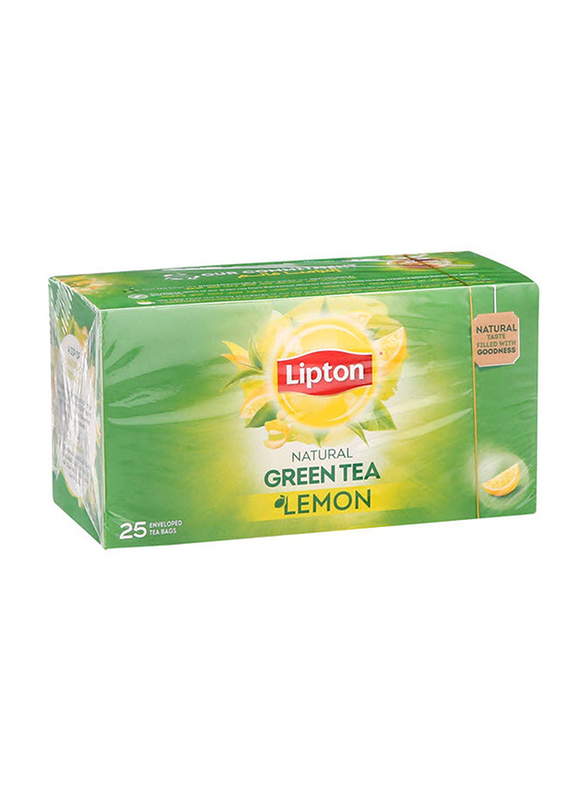 Lipton Natural Green Tea with Lemon, 25 Tea Bags