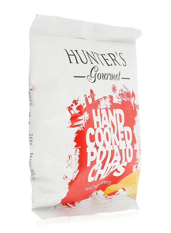 Hunter's Gourmet Hand Cooked Potato Chips Hot Chilli Peppers, 40g