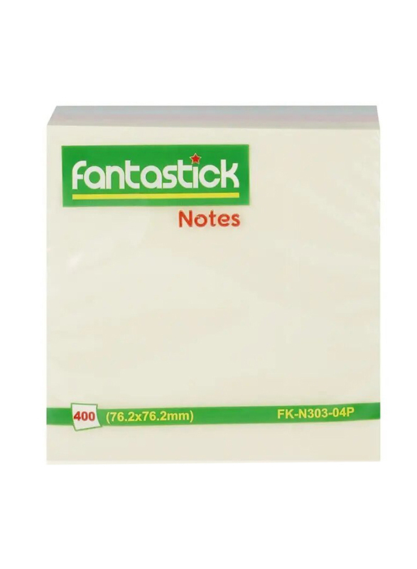 Fantastic Removable Self Stick 400 Notes - 76.2 x 76.2 mm
