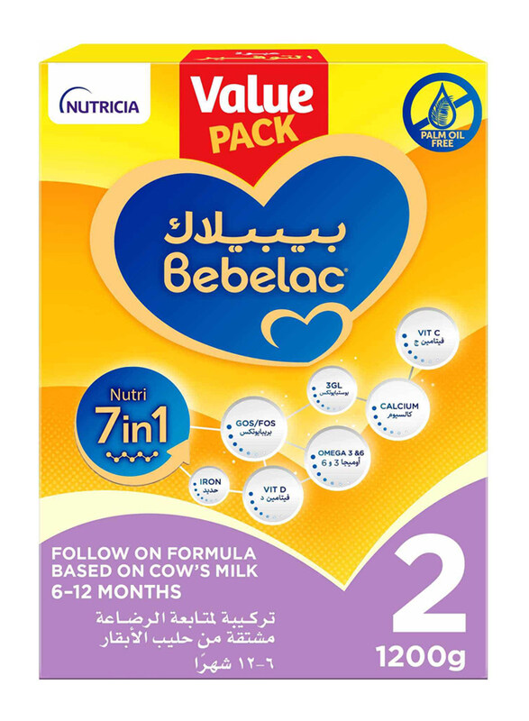 

Bebelac Follow On Formula 6-12 Months 2 Nutri 7in1, 1200g