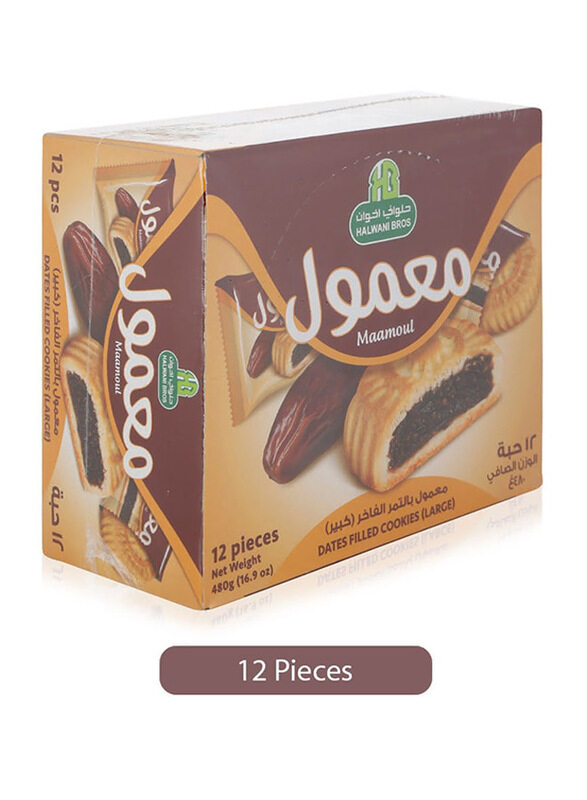 

Halwani Bros Maamoul Dates Filled Cookies, 12 Pieces x 40g