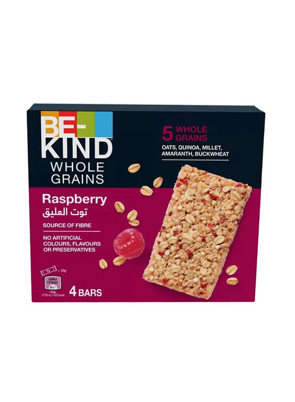 

Be-Kind Wholegrain Raspberry, 4 x 30g