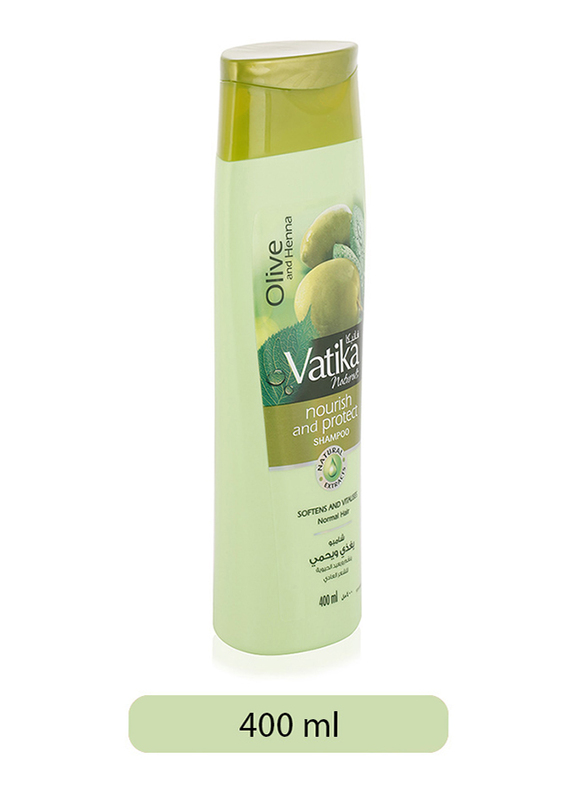 Vatika Natural Nourish and Protect Shampoo for Damaged Hair, 400ml