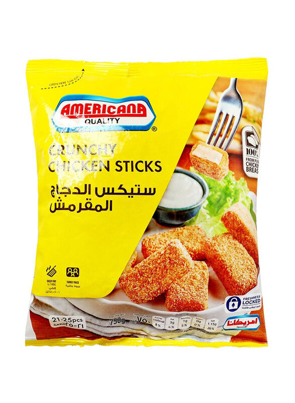 

Americana Crunchy Chicken Sticks, 21-25 Piece, 750g