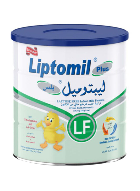 

Liptomil Plus Lactose Free Baby Infant Milk Formula, 400g