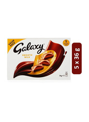 Galaxy Smooth Milk Chocolate Bar - 5 x 36g
