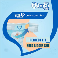 Sanita Bambi Extra Absorption Baby Diapers, Size 5, X-Large, Junior, 12-22 kg, 80 Counts