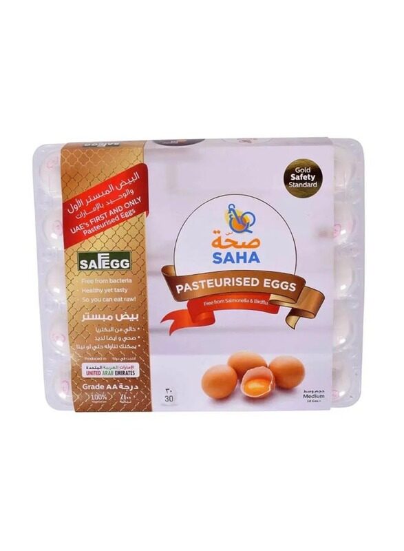 

Saha Pasteurized Medium Eggs, 30 Pieces